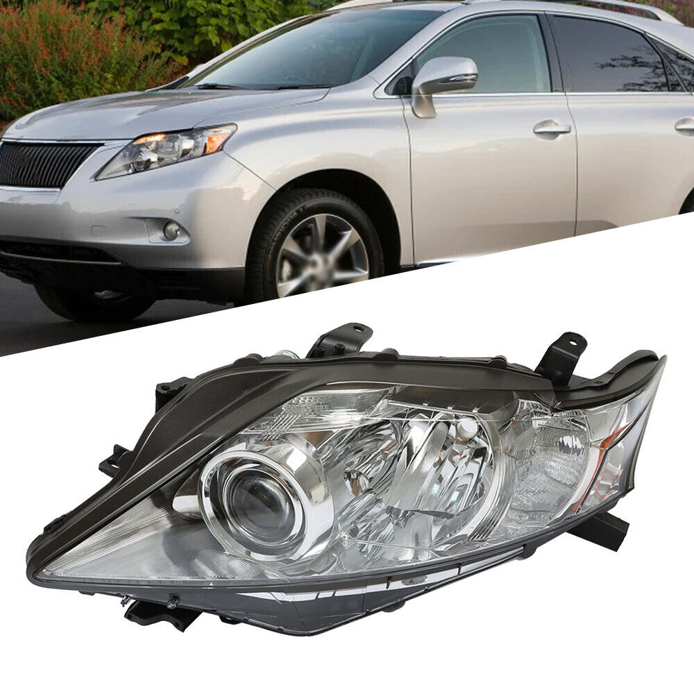 Driver Side Fit For 2010-2012 Lexus RX350 HID w/AFS Chrome Headlight Headlamp