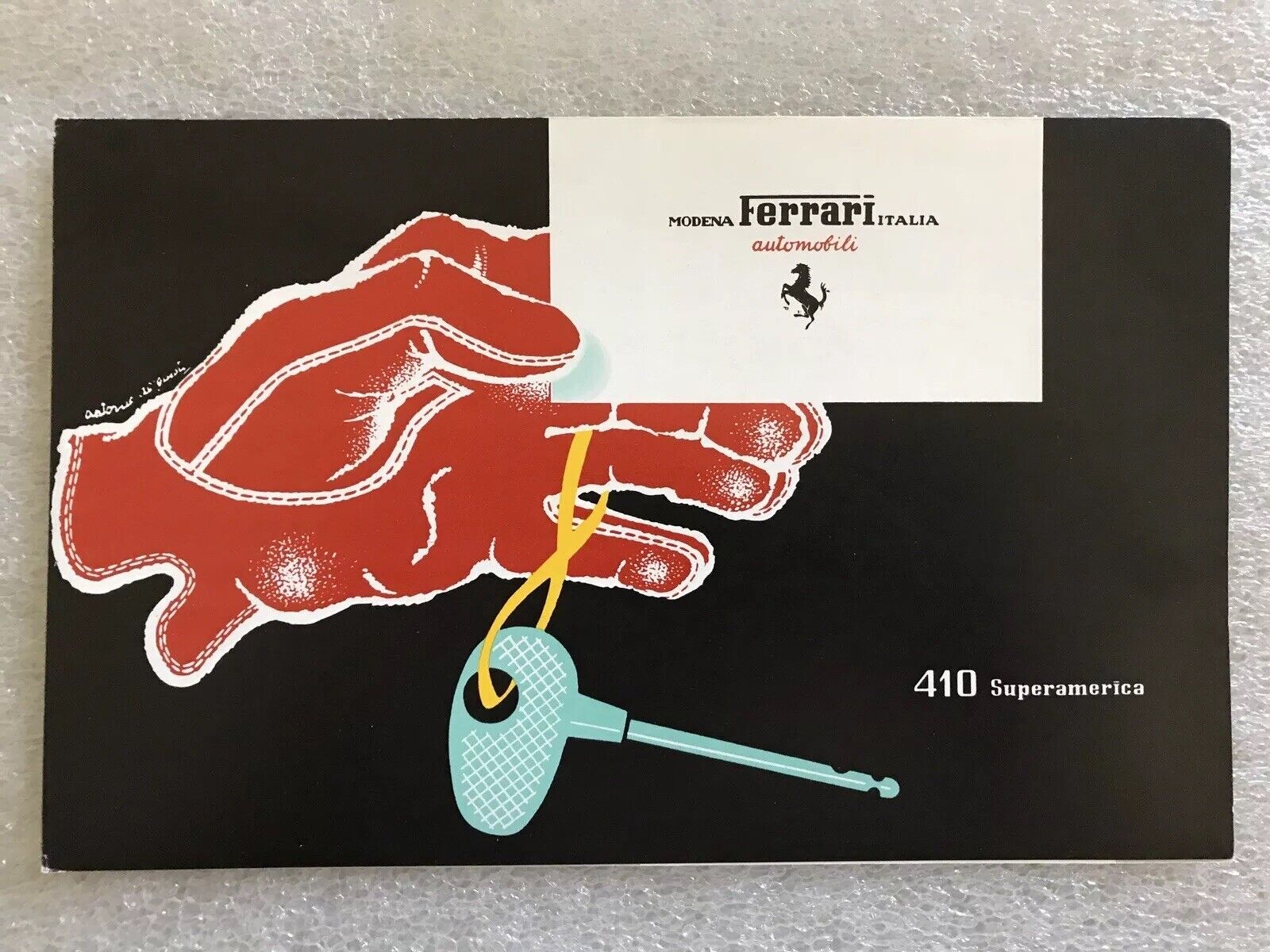 Ferrari 410 Superamerica Car Brochure See Photo's Reprint. Rare Own It WOW