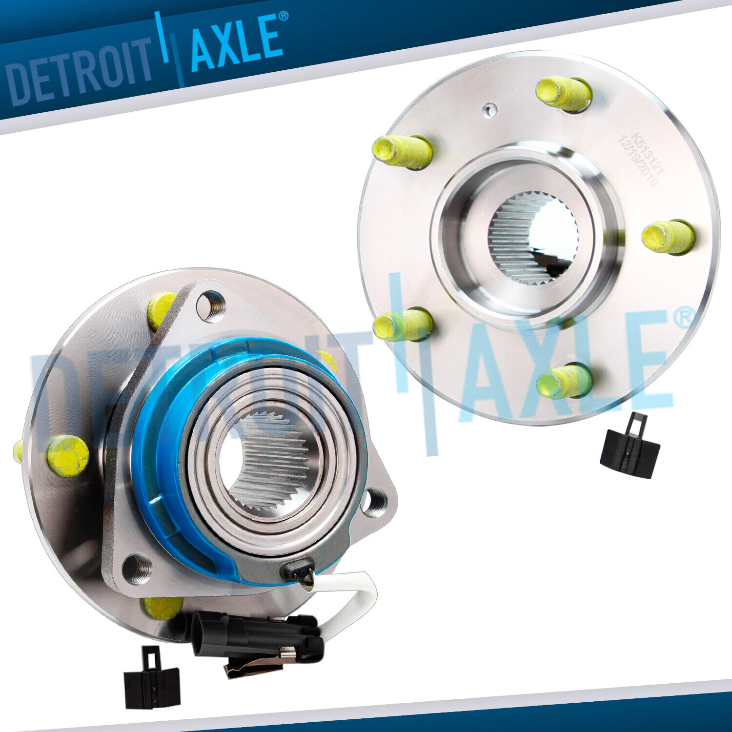 Pair Front or Rear Wheel Bearing and Hubs for Chevrolet Venture Impala w/ ABS