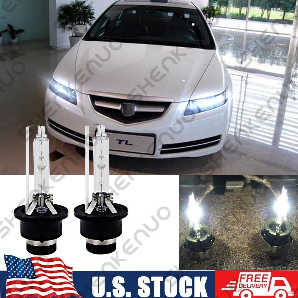 6000K HID Headlight Bulb For Acura TL 2004-2008 High & Low Beam Stock Fit Qty 2