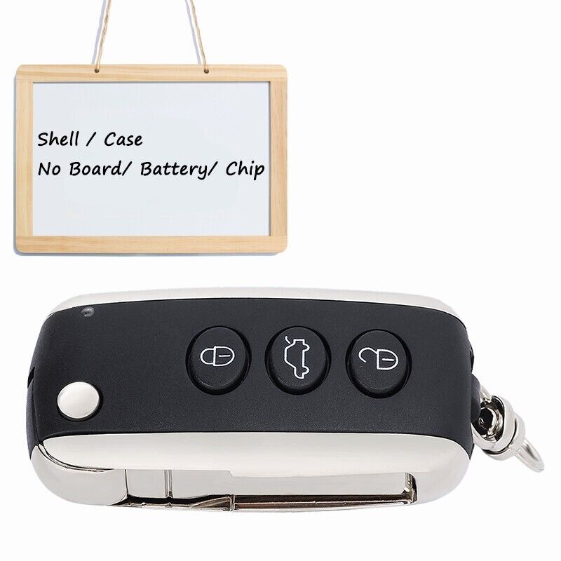 for Bentley Continental GT GTC Flying Spur Remote Flip Key Shell Fob 3+1 Button