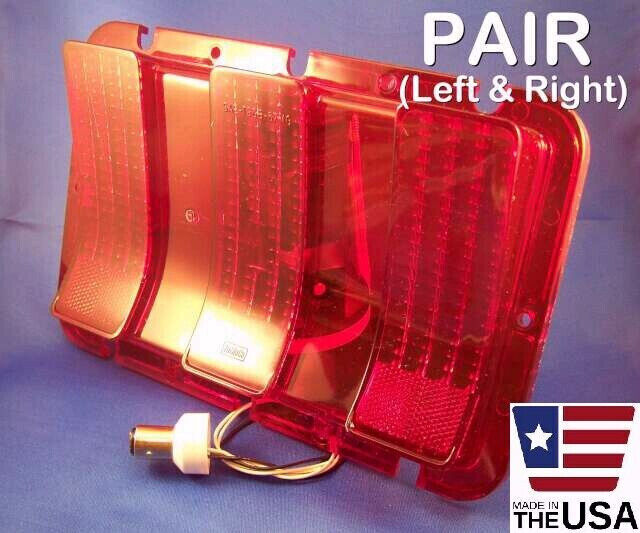 PAIR 1967-1968 MUSTANG SEQUENTIAL LED BRAKE/TAIL LIGHTS WITH LENS FOR \'67-\'68