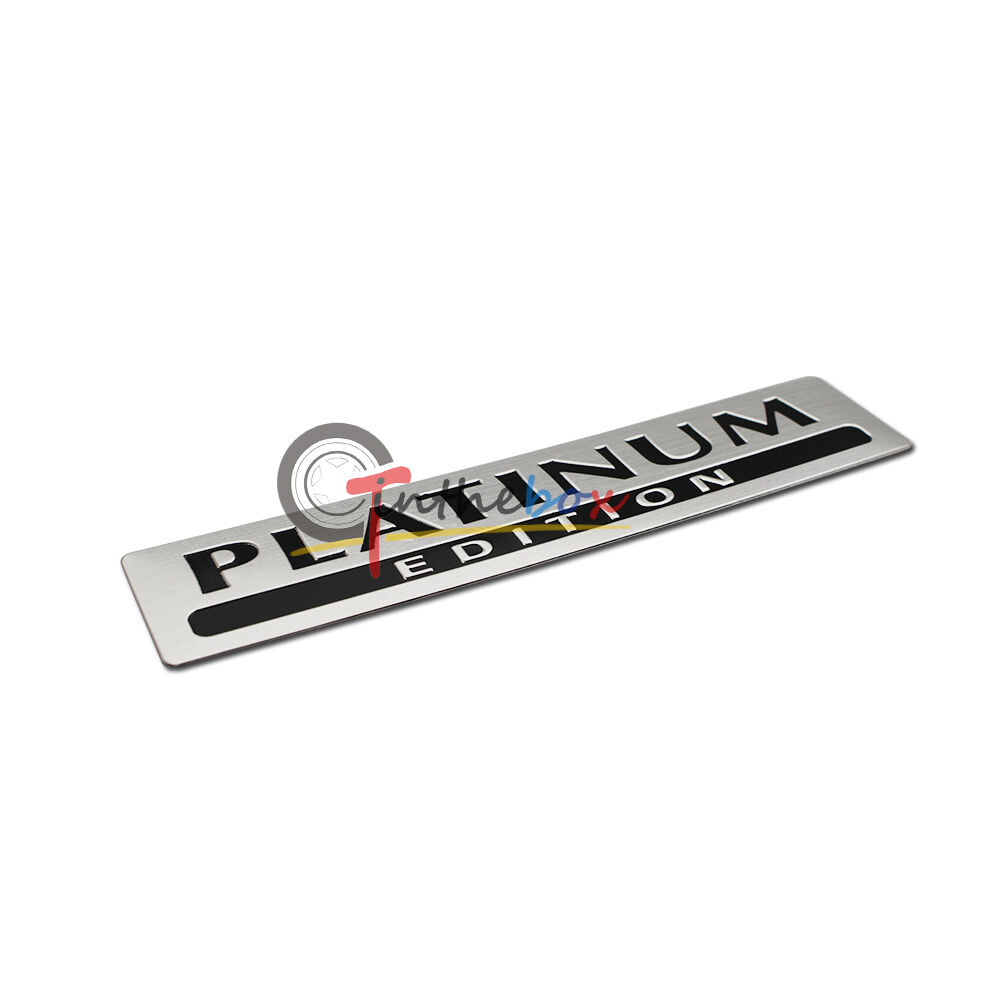 Car Aluminum Fashion Emblem Badge Sticker with PLATINUM EDITION US Stock
