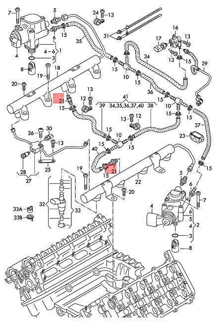 Genuine AUDI R8 RS4 Avant quattro Cabrio 423 pressure-relief valve 079130757
