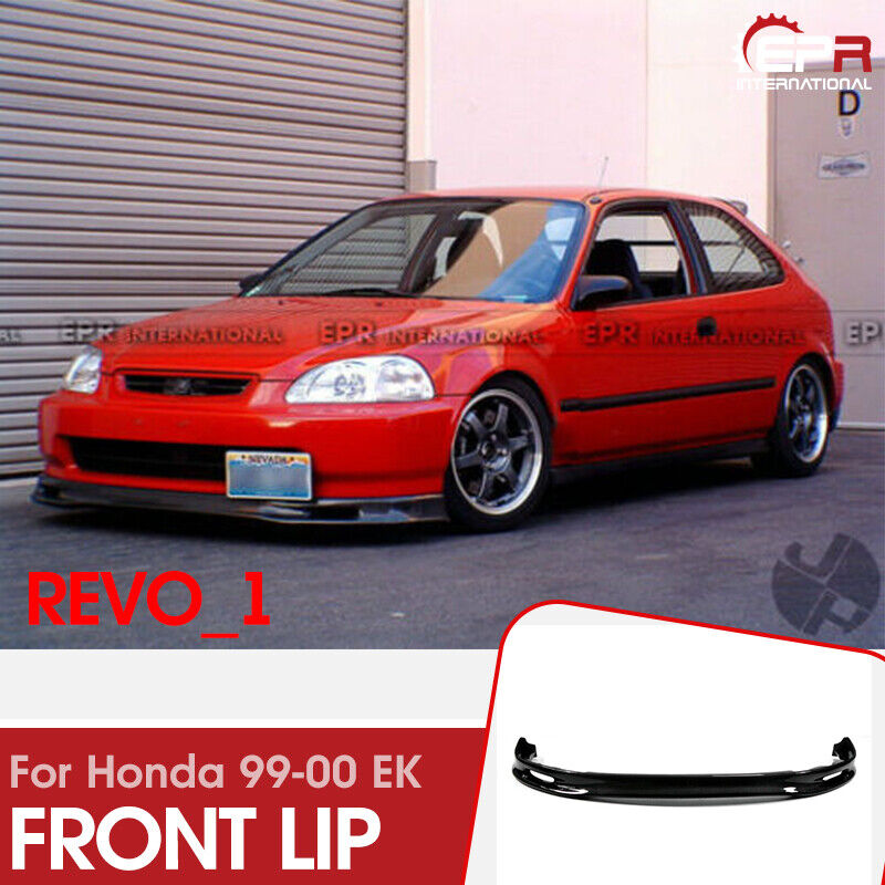 For Honda 99-00 EK Civic SP Style Carbon Fiber Glossy Front Lip Exterior kit