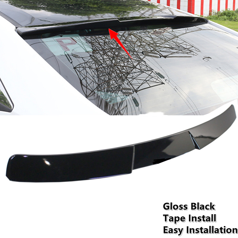Fit For 2008-2016 AUDI A4 S4 B8 Rear Window Roof Spoiler Wing Gloss Black