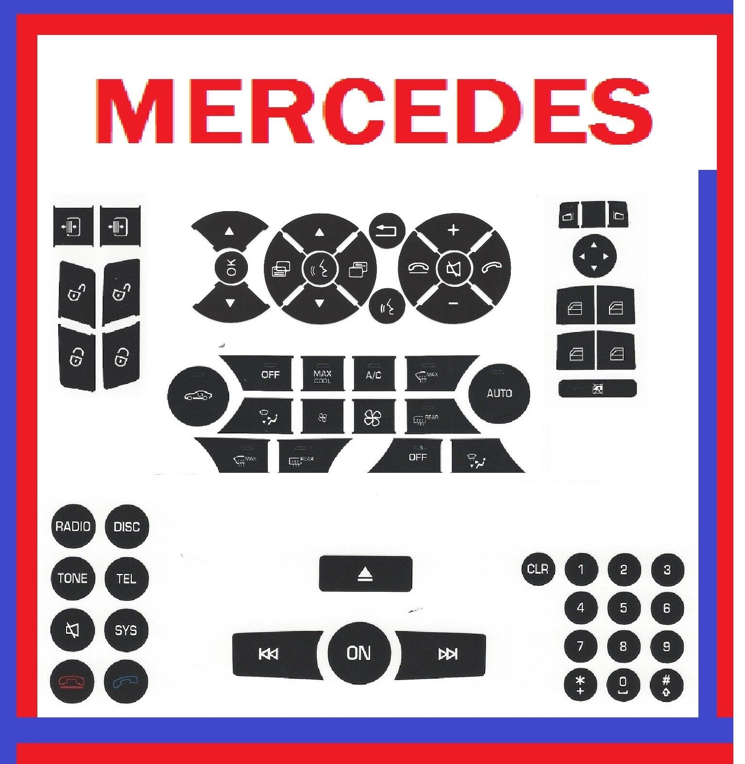 2010-2011 Mercedes Benz Button Premium Package w204-C230-C300-C350-C63AMG Master