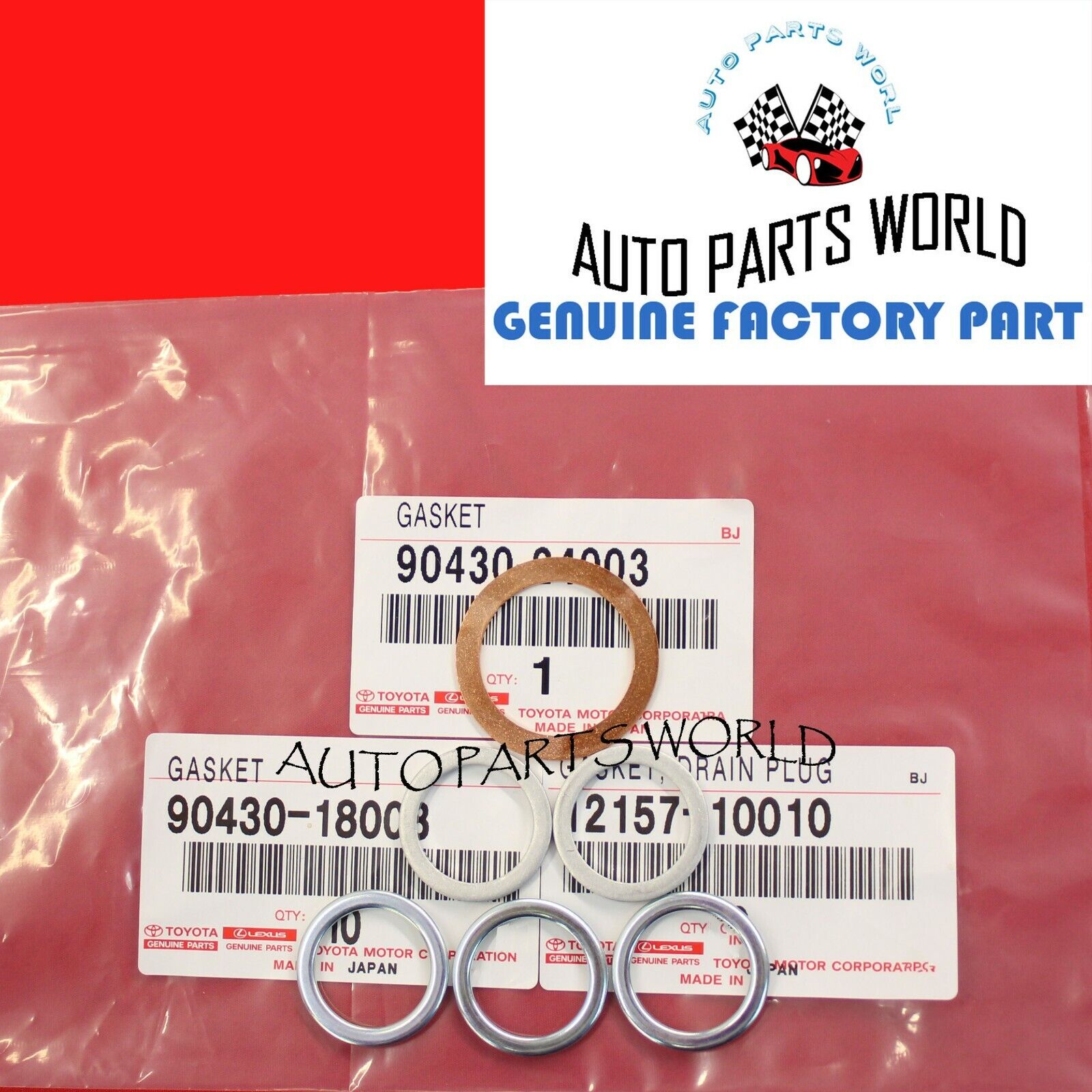 GENUINE TOYOTA GASKET KIT FOR TRANSFER AND DIFFERENTIAL SERVICE 3 TYPE GASKETS