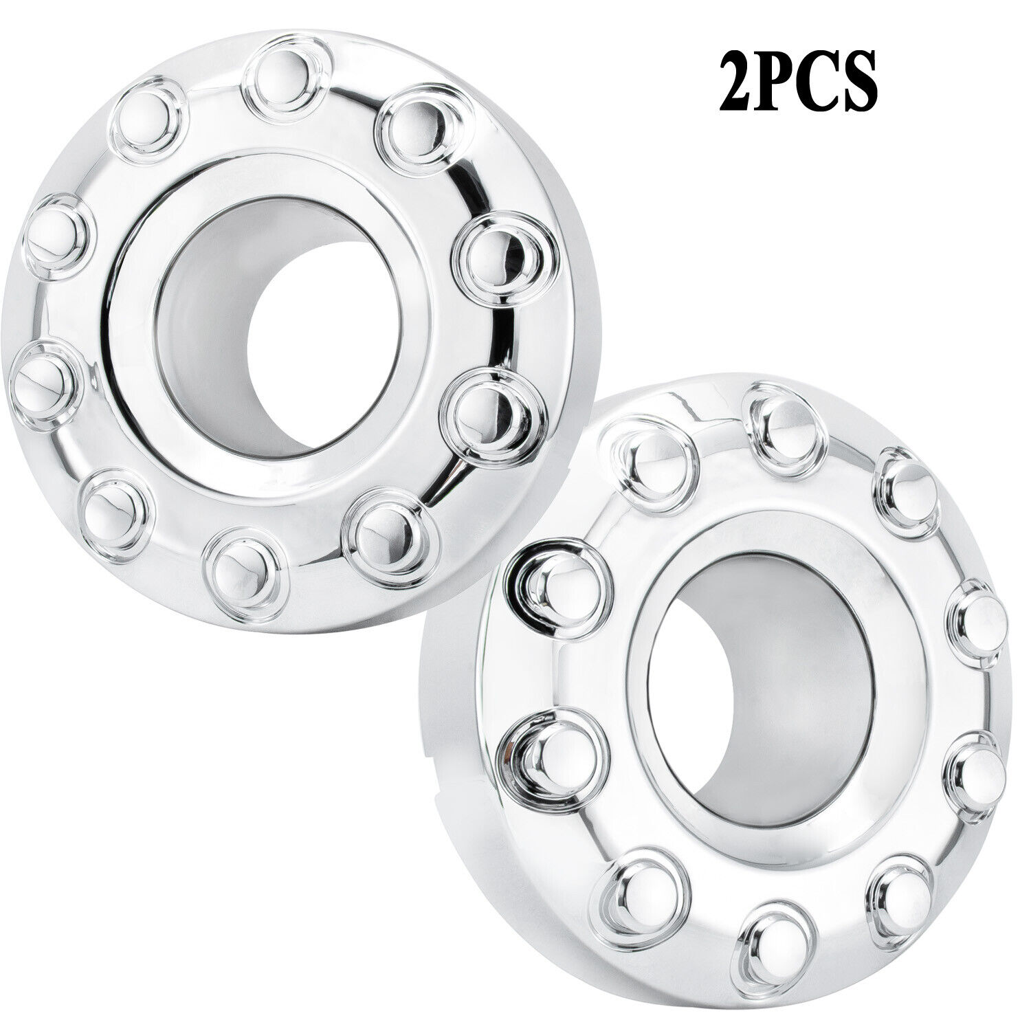 10-Lug Front Car Wheel Hub Center Caps Fit For Ford F450 F550 2005-17 Super Duty