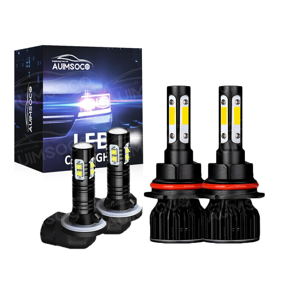 For Nissan Altima 98-01 Quest 00-02 LED Headlight Hi-Lo Beam Fog Light Bulbs 4pc