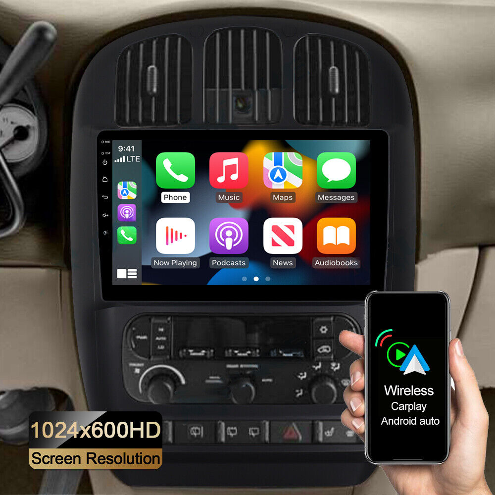 FOR 2001-2007 CHRYSLER TOWN & COUNTRY APPLE CARPLAY ANDROID 13 CAR STEREO RADIO