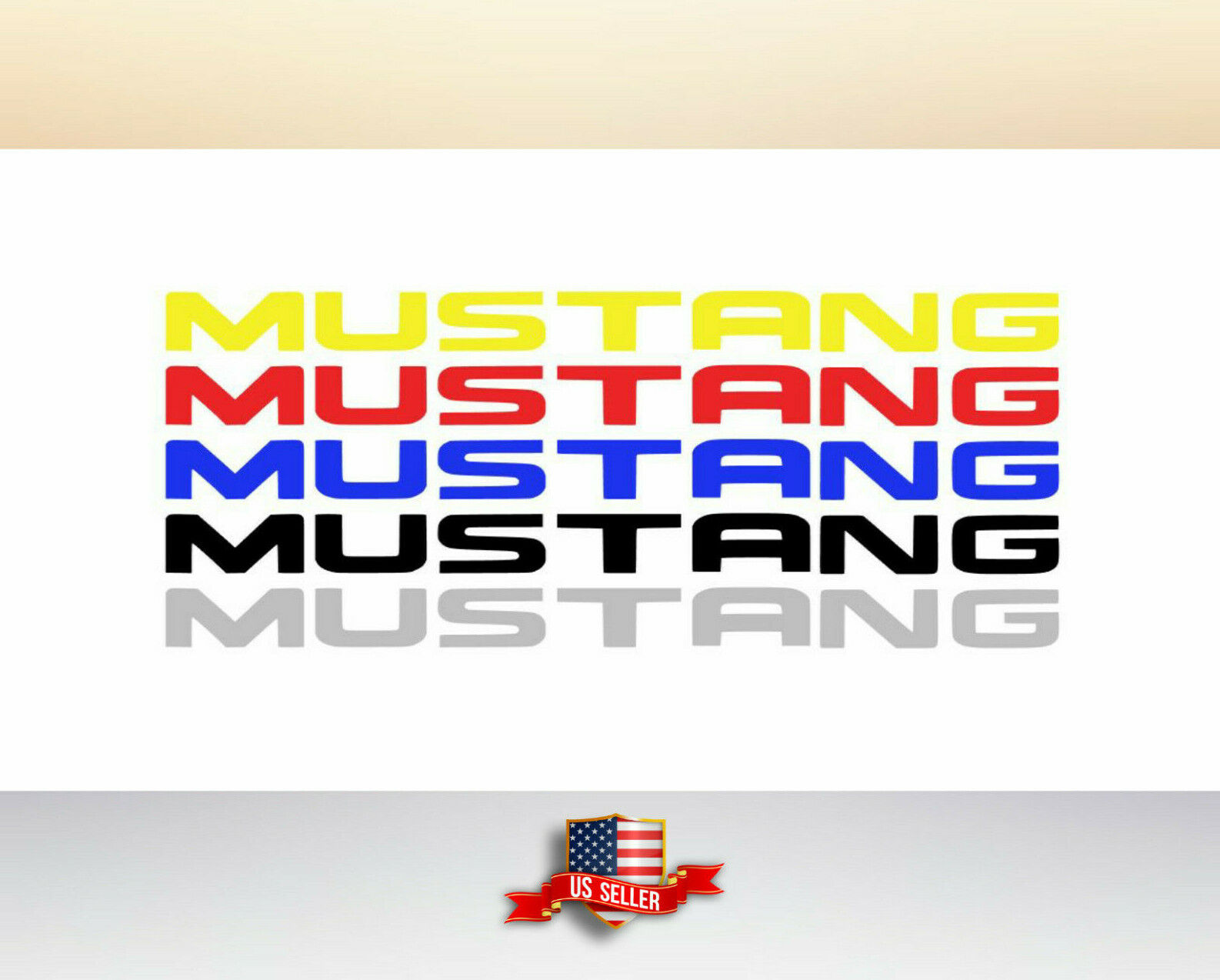99-04 Ford Mustang GT/Mach/Bullitt/V6 Bumper Lettering Vinyl Insert Decal KIT