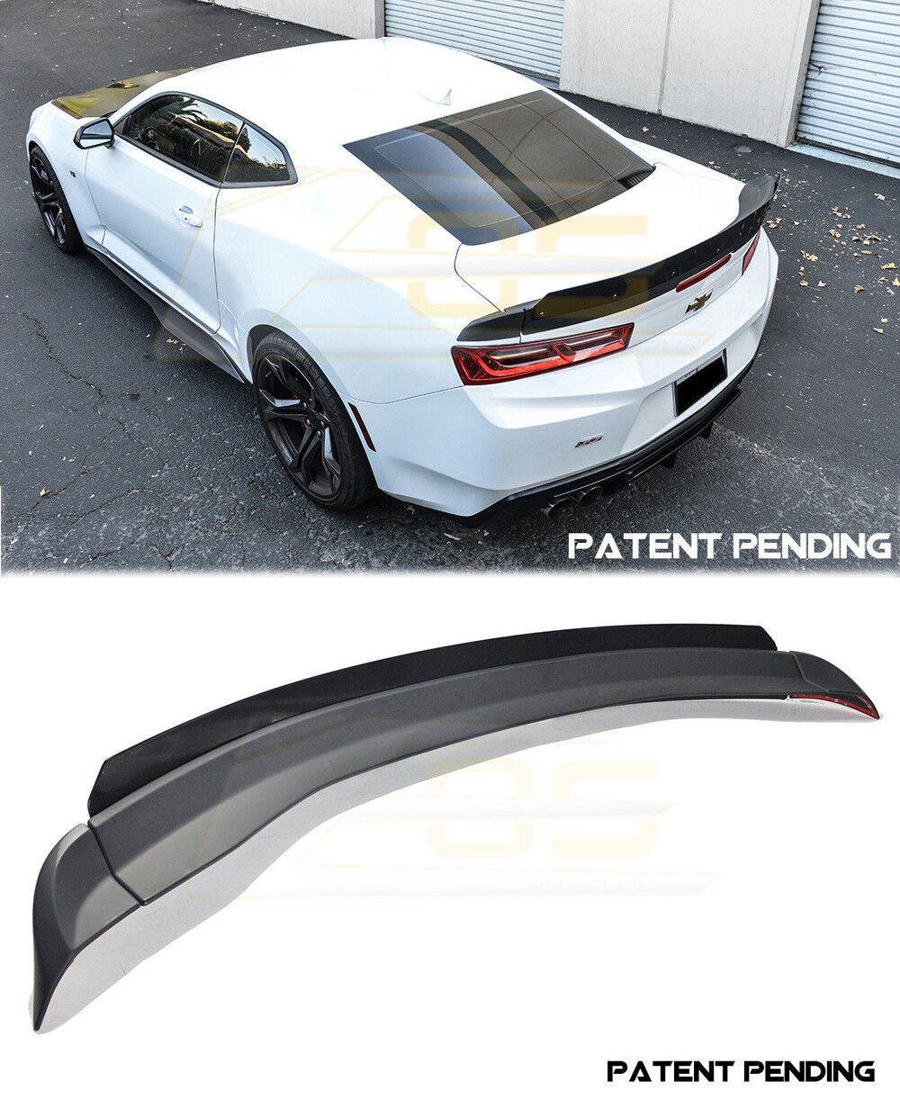 For 16-up Chevy Camaro SS 1LE Rear Trunk Spoiler Wing Wicker bill Extended Style