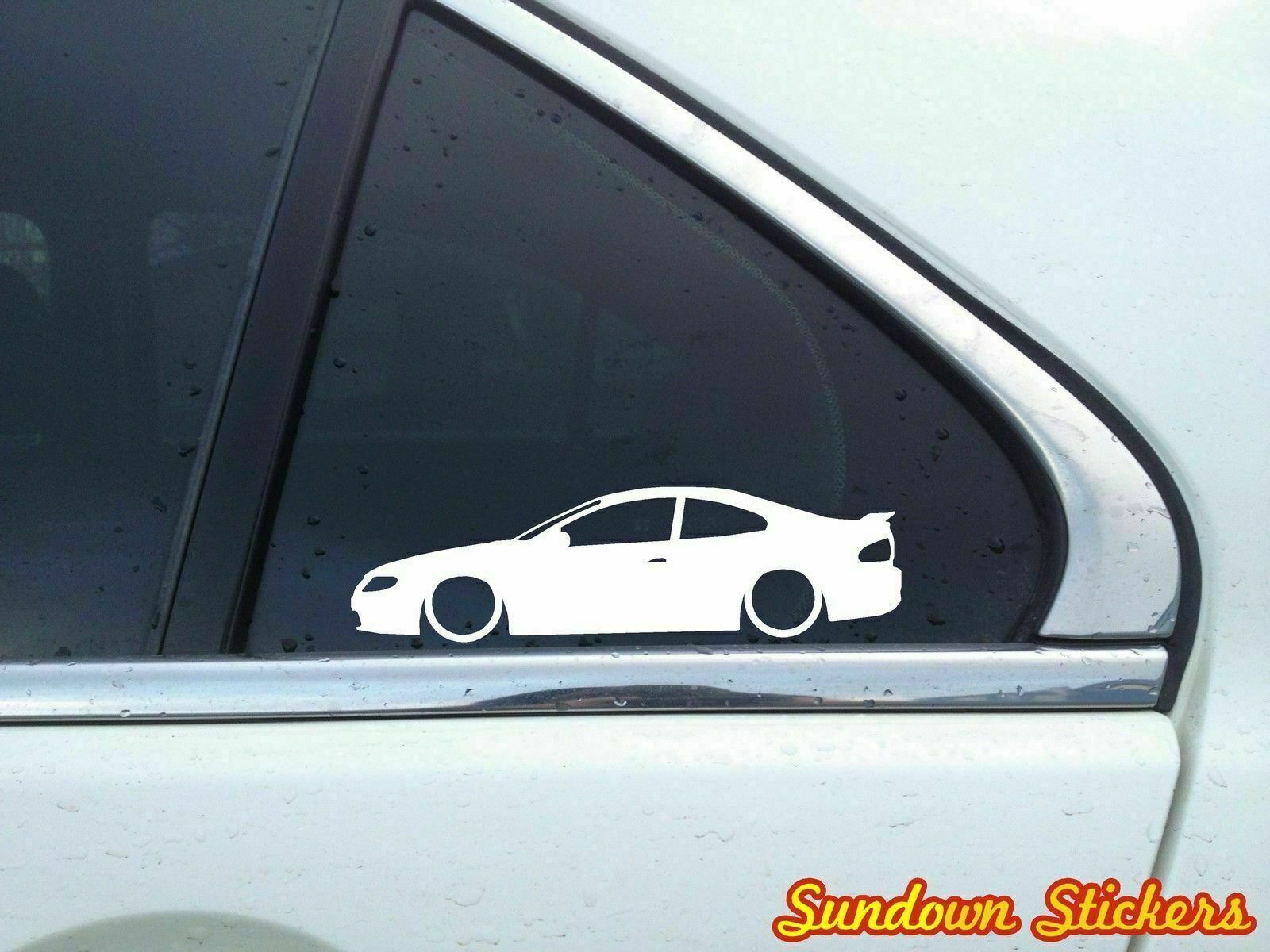 2X Lowered muscle car stickers - for Holden Monaro VZ | L941