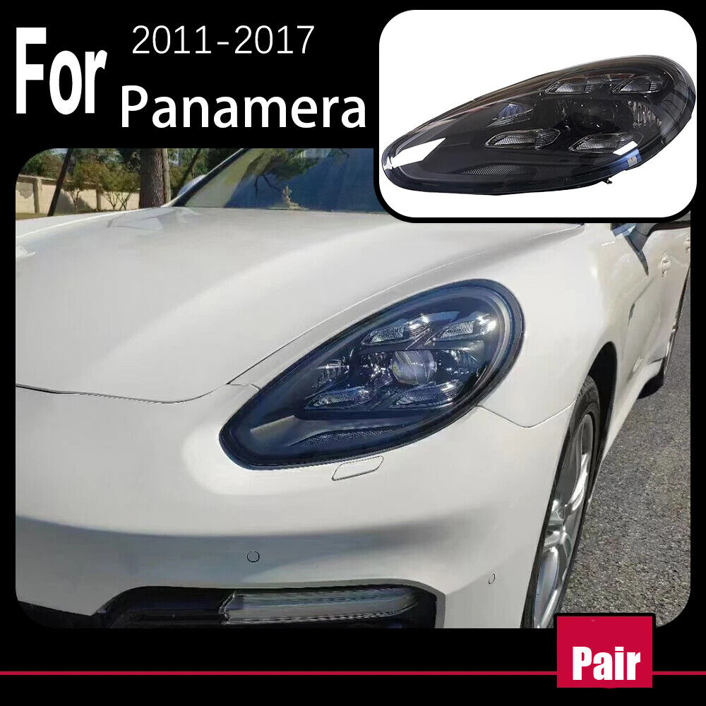 For Porsche Panamera 970 971 2010-2017 LED Headlight Projector Lens DRL Lamps