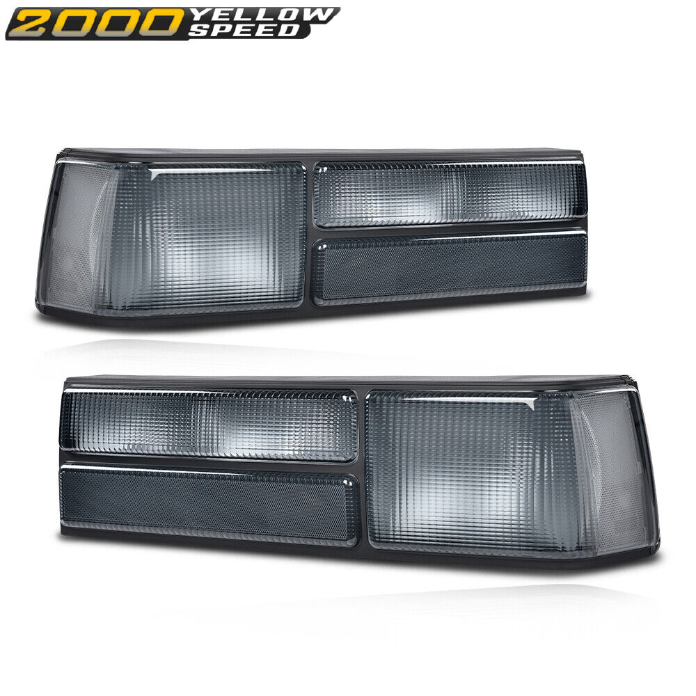 Smoked Lens Rear Tail Lights Not Including Bulbs Fit For Ford Mustang 1987-1993 