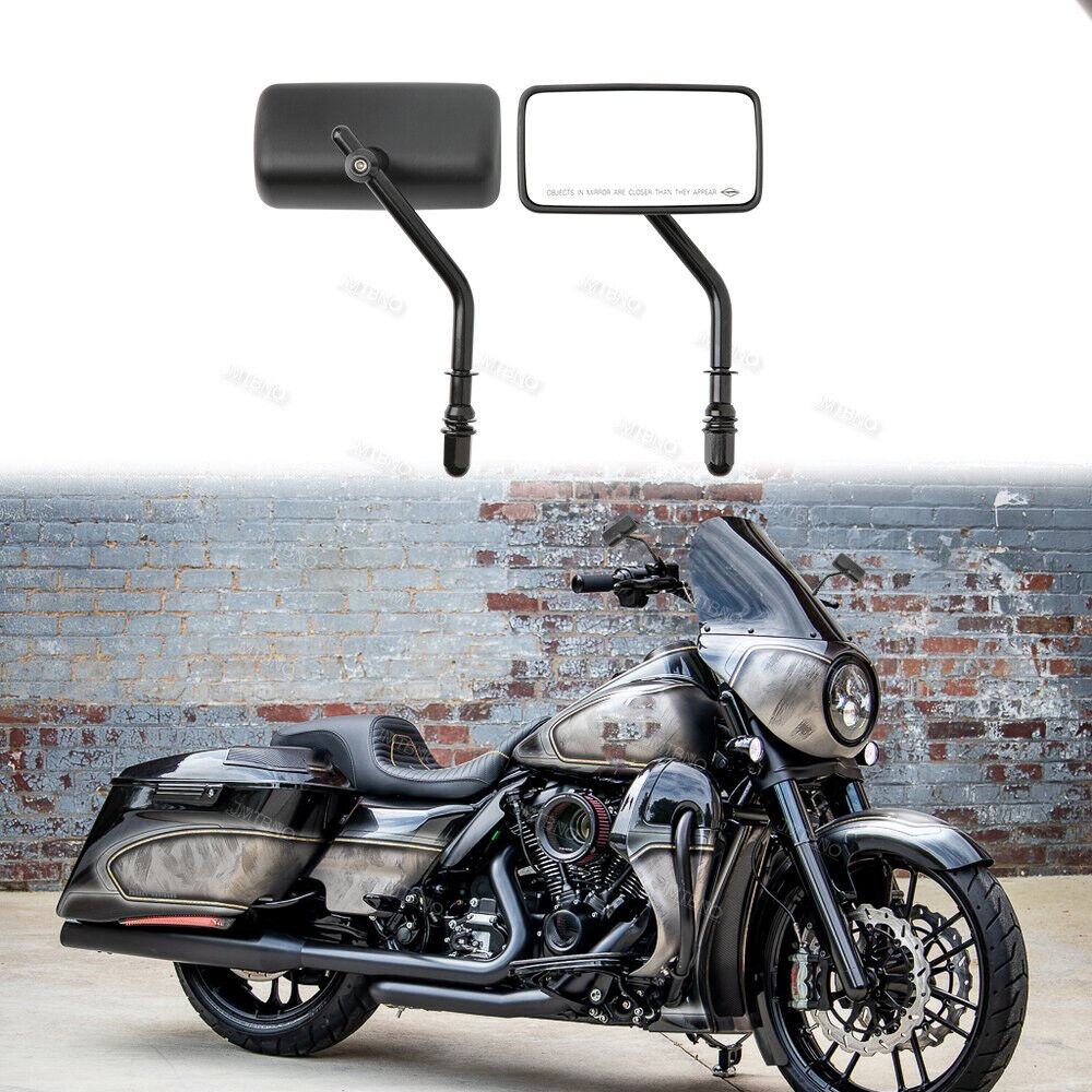 Motorcycle Rectangle Rearview Side Mirror For Harley Davidson Road Glide Special