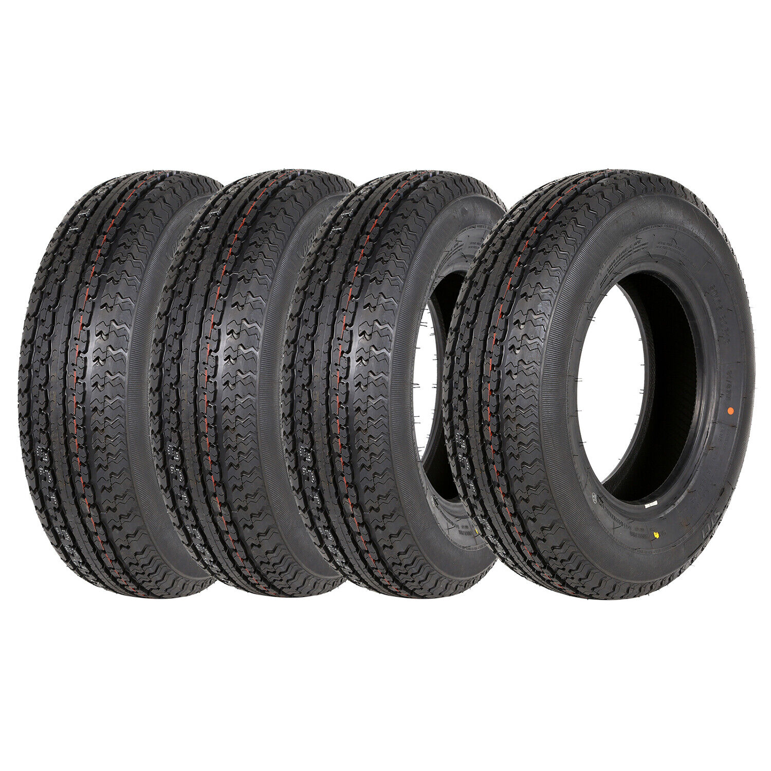 Set of 4 Radial Trailer Tire ST175/80R13  175 80 R13 6 Ply Load Range C LRC