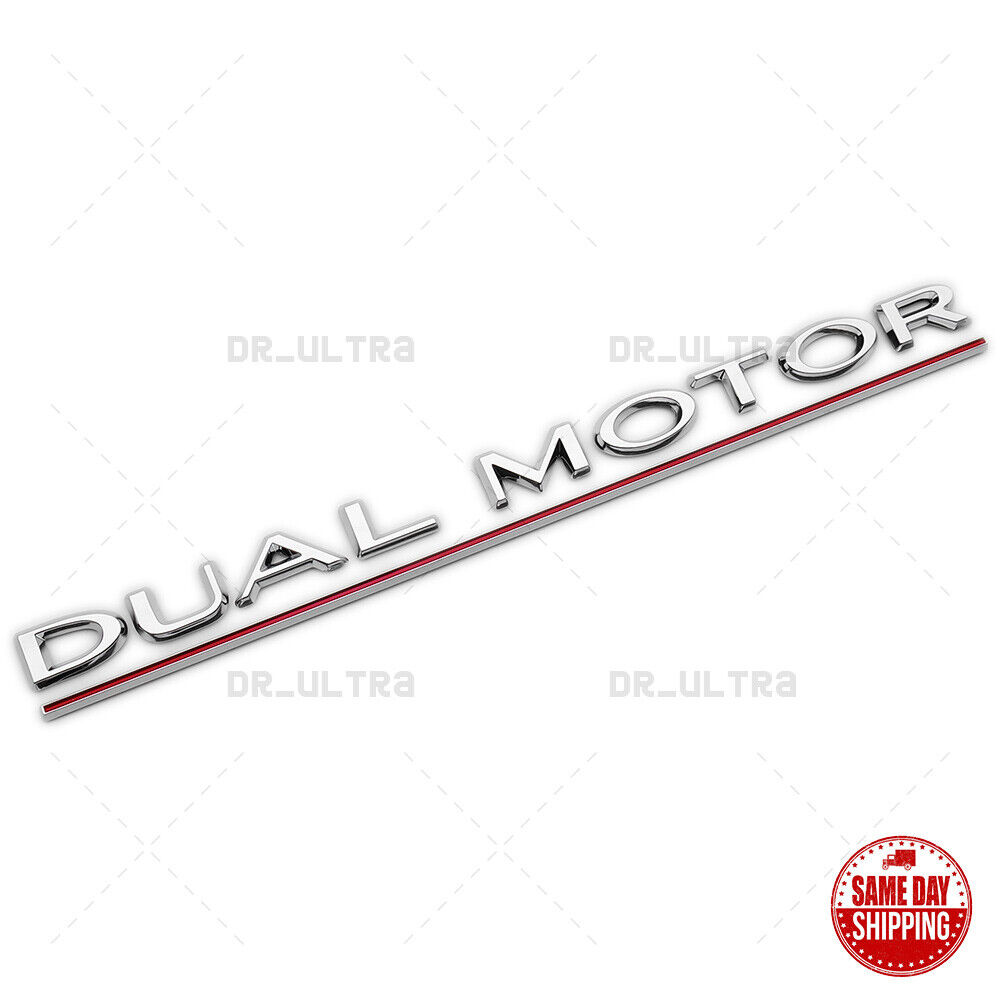 Tesla Rear Liftgate Lid Dual Motor Performance Nameplate Logo Badge Emblem Sport