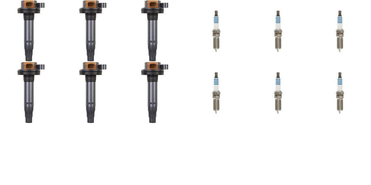 6 ADP Ignition Coils + 6 7810-1119 Iridium Spark Plugs For F-150 Flex MKS MKT