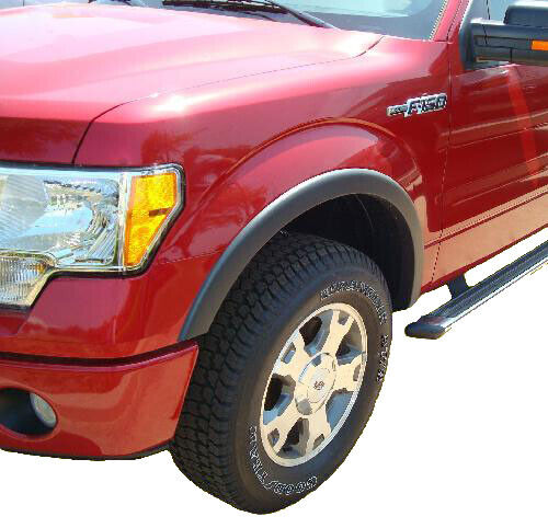 Factory Style Smooth Black Fender Flares Fits 2009-2014 Ford F-150