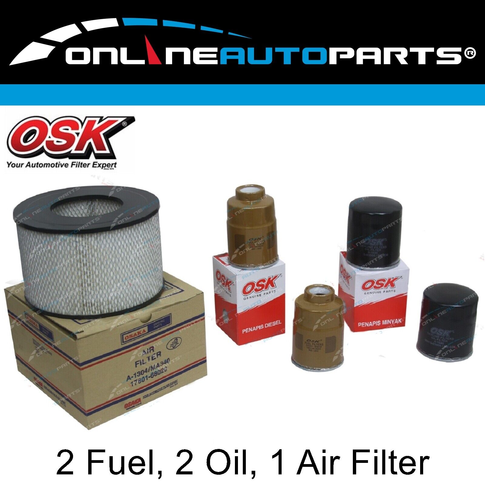 Filter Service Kit Air Oil Fuel for Toyota 1HZ Diesel HZJ75 HZJ80 75 80 Series