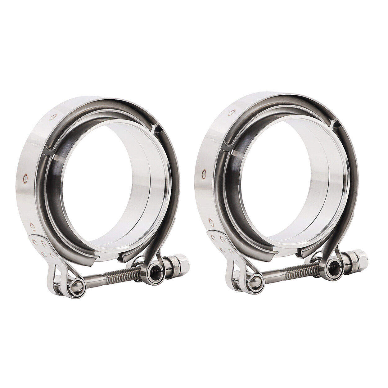 2.5 Inch V Band Clamp With Flange Male Female Stainless Steel Joins 2.5\