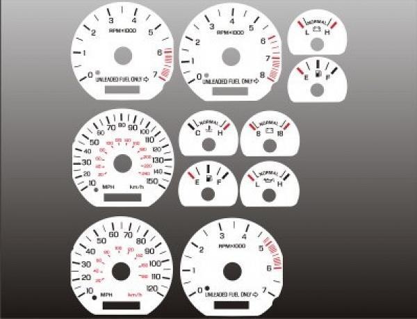 White Face Gauges for 1994-1998 Ford Mustang