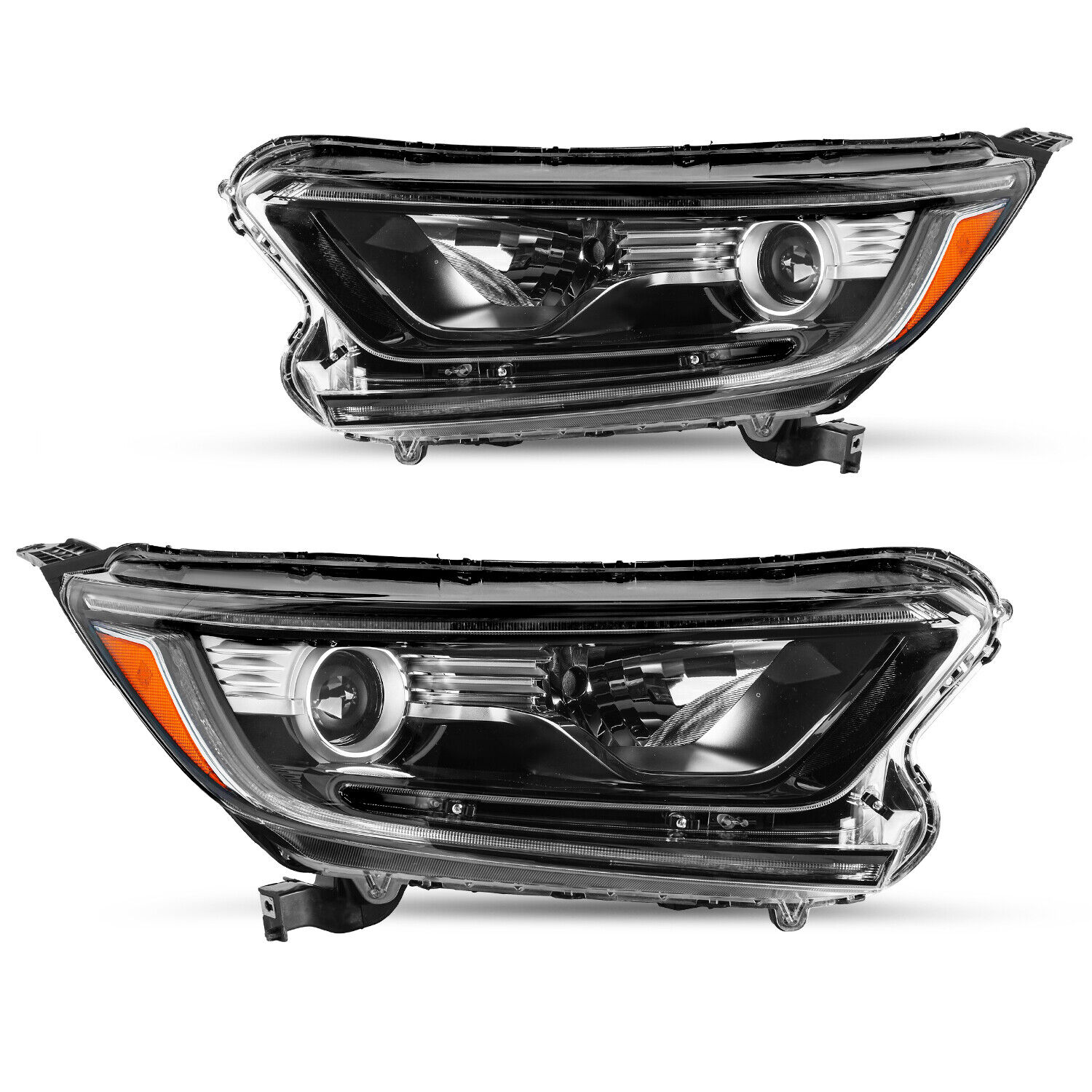 For 2017-2022 Honda CR-V CRV OE Style Halogen W/LED DRL Headlights Pair L+R