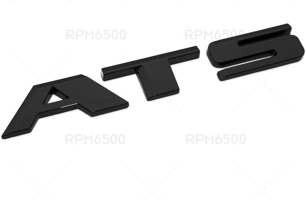 1Pc ATS Rear Trunk Decklid Letter Badge Emblem Nameplate Sport (Gloss Black)