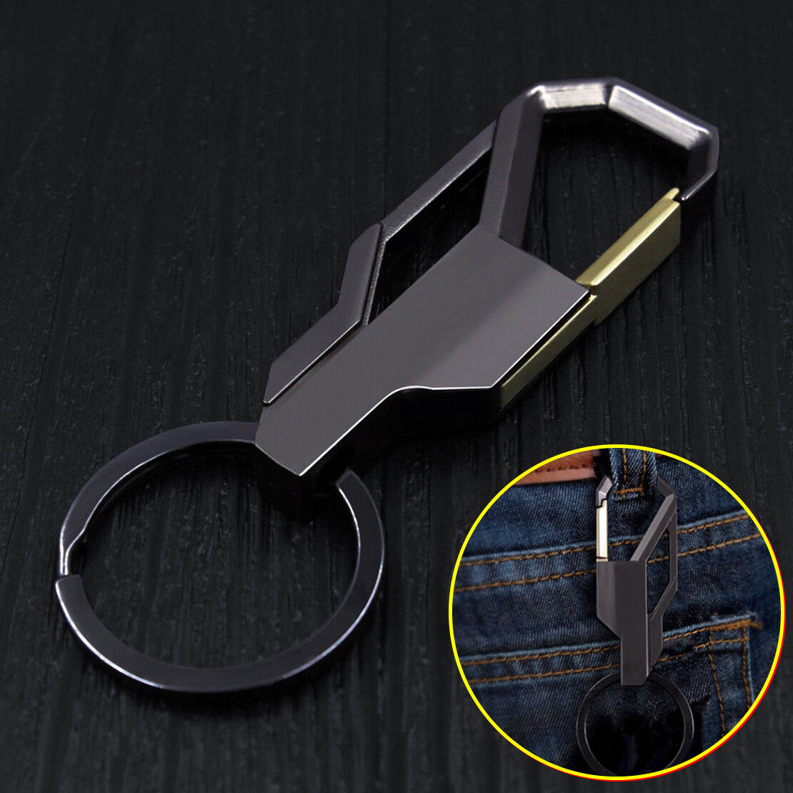Car Keyring Keychain Alloy Metal Fashion Keyfob Key Chain Ring Accessory Gift