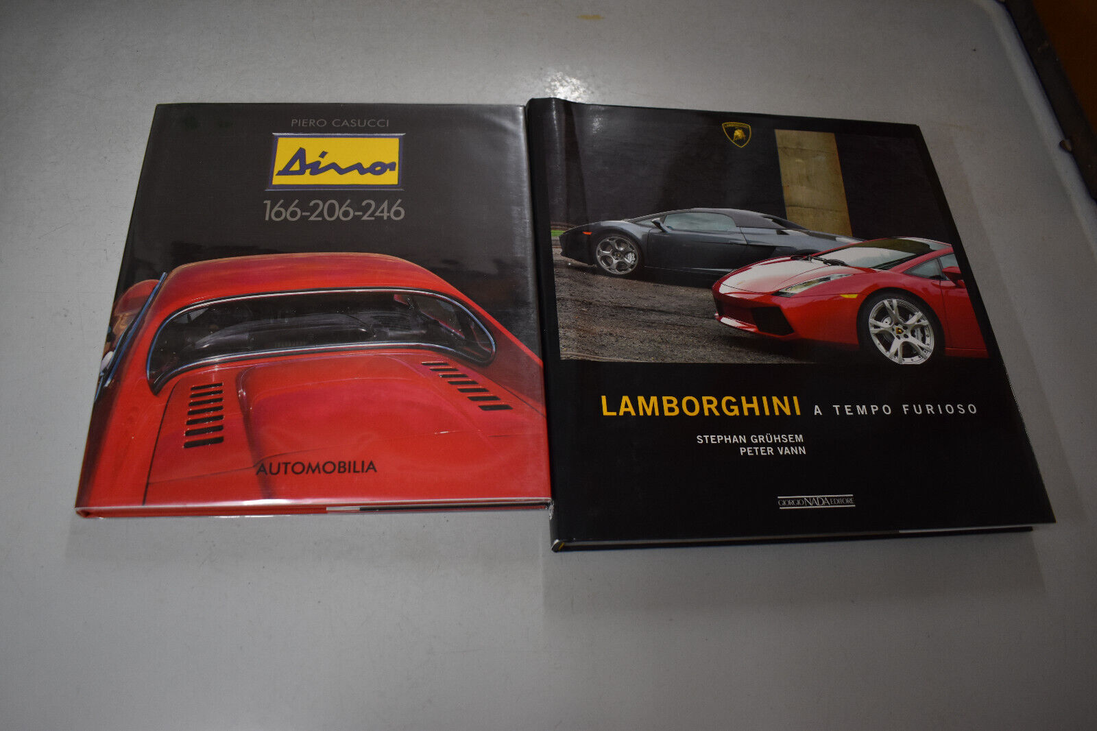 Dino and  Lamborghini books (2) , good to new condition