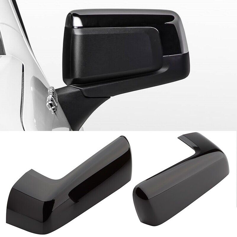 For 19 20 21 22 Chevy Silverado 1500 GLOSS BLACK Replacement Side Mirror Covers