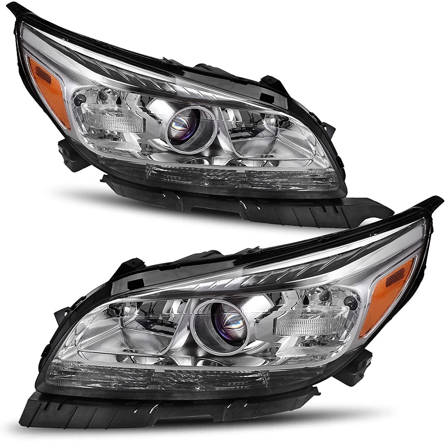 Headlights For 2013 2014 2015 Chevy Malibu 16 Limited Headlamps Pair Projector