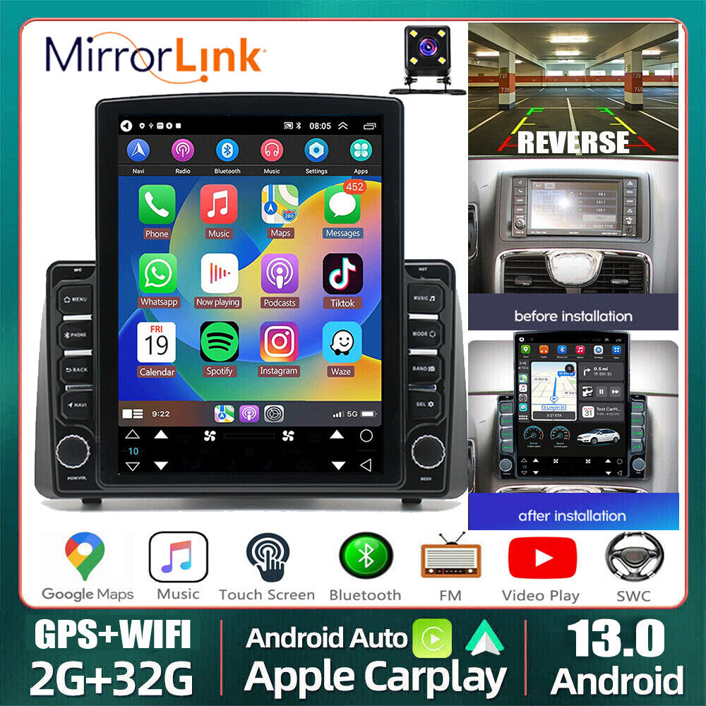 9.7“ For Dodge Grand Caravan 2011-2020 Apple Carplay Car Stereo Radio GPS Navi
