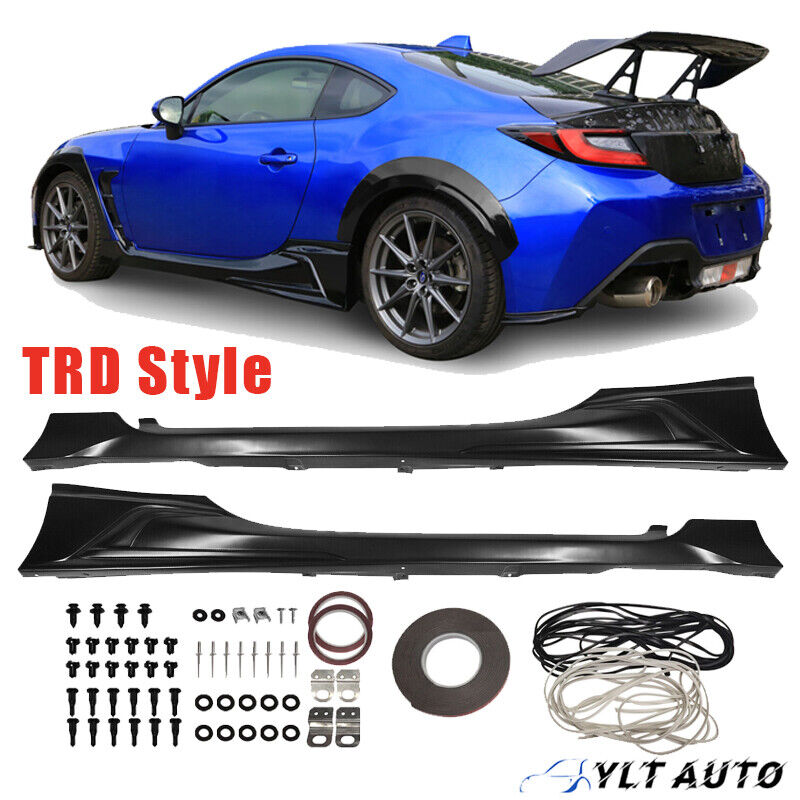 For 2022-2024 Toyota GR86 / Subaru BRZ T Style Side Skirts (ABS)