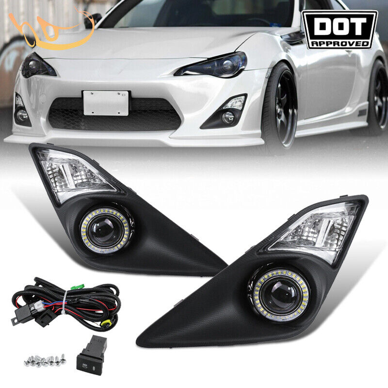 Pair LED Fog Lights Lamps w/Corner Lights For 2012-2016 Toyota GT86 Scion FR-S