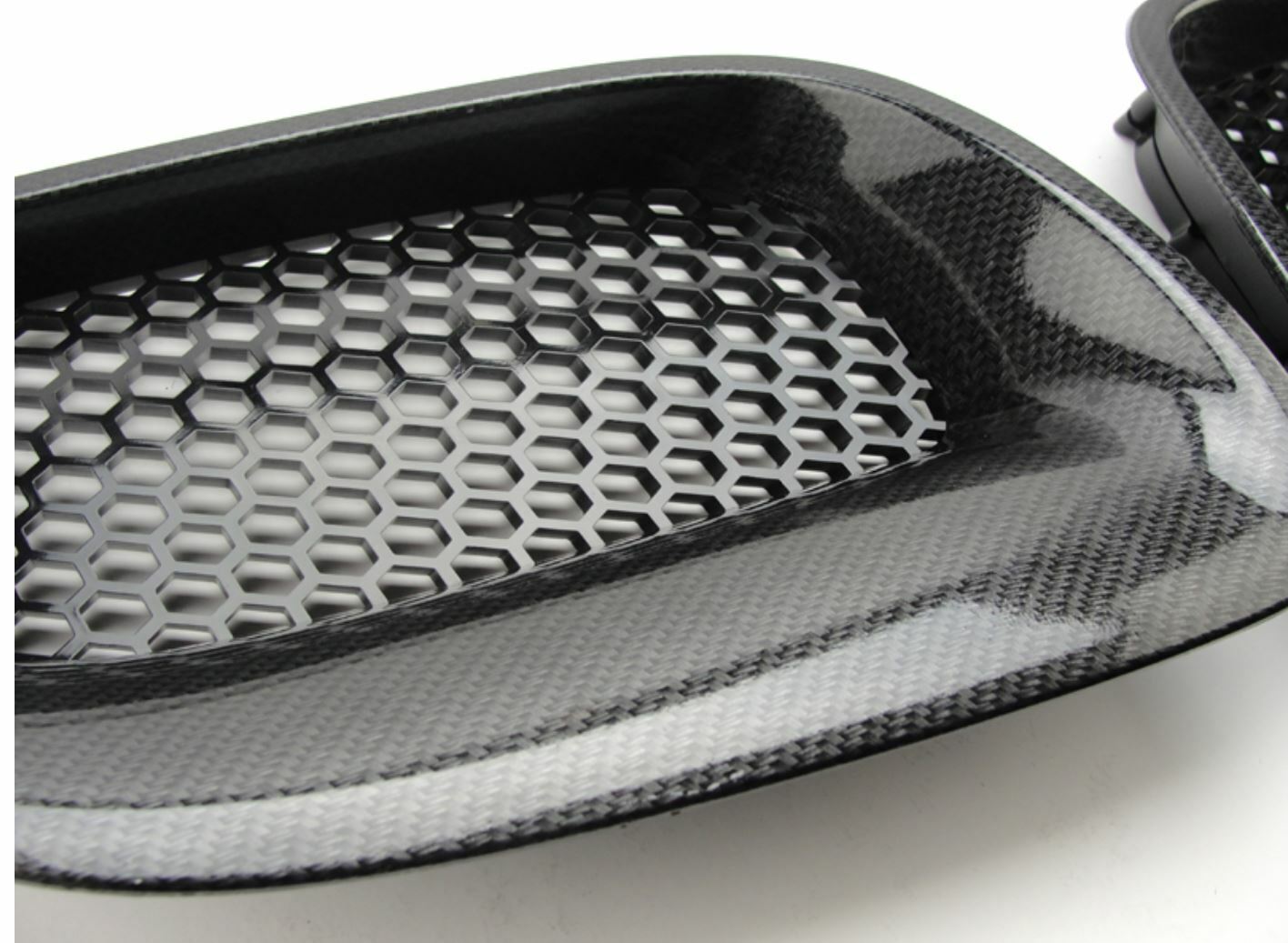 Reproduction Black Carbon Fiber Plastic SAP Grille Set 2004-2006 Pontiac GTO