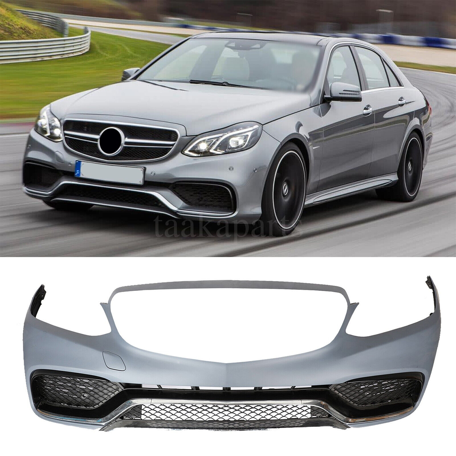 E63 AMG Style Front Bumper body kit W/O PDC for Mercedes Benz 14-16 E-Class W212