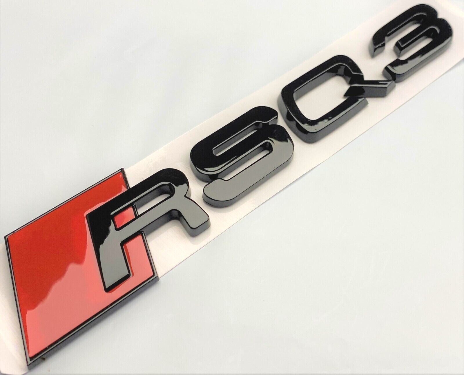 BLACK RSQ3 FIT AUDI RSQ3 REAR TRUNK EMBLEM BADGE NAME DECAL LETTER NUMBER