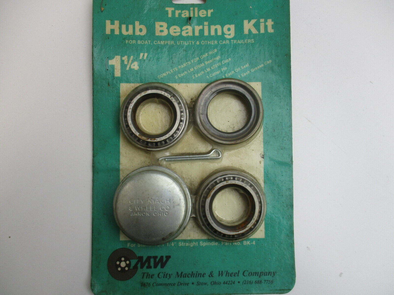 Trailer Hub Bearing Kit  for Standard 1-1/4\