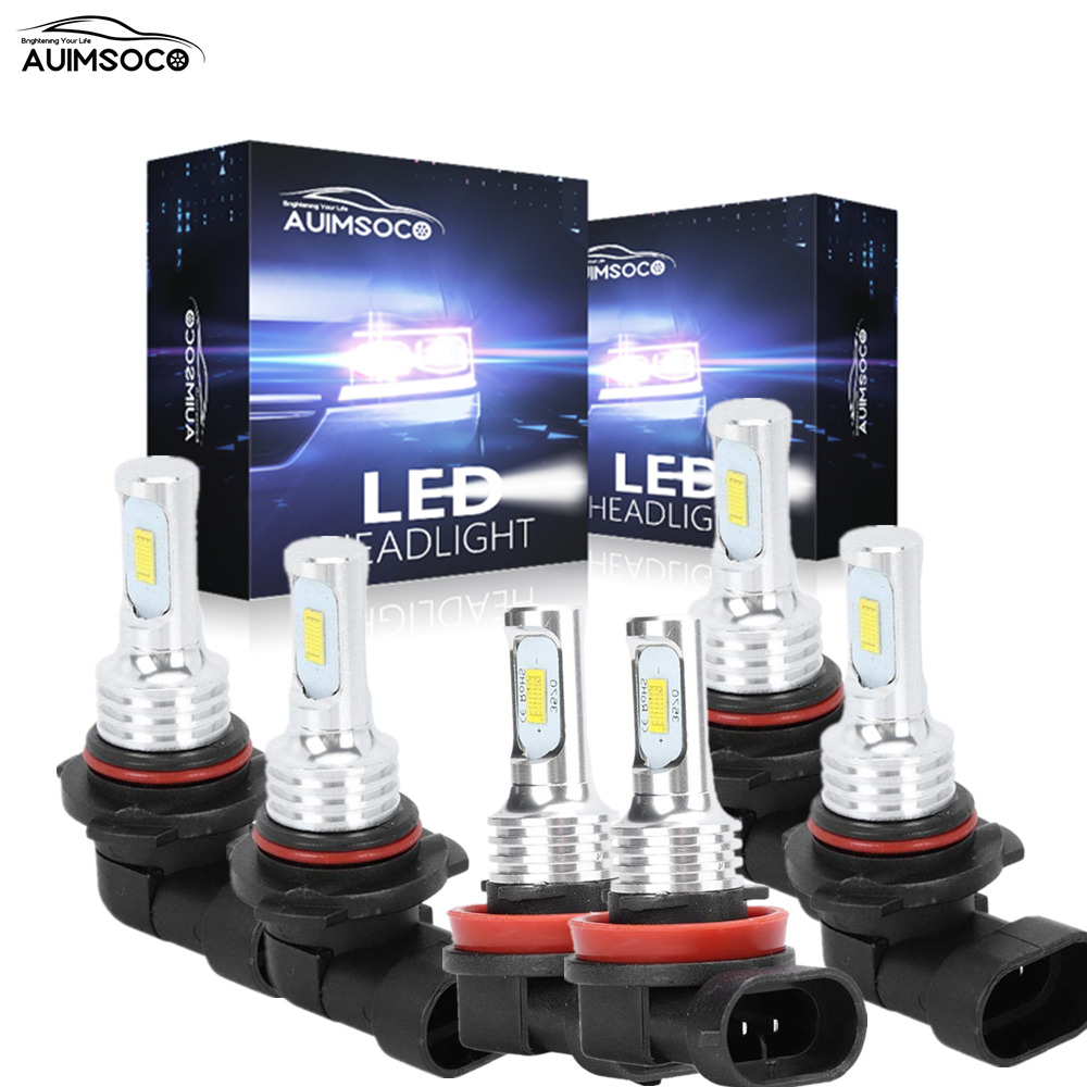 Car LED Lights For Toyota Camry 2007-2014 LED Headlight High/Low+Fog Light Bulbs