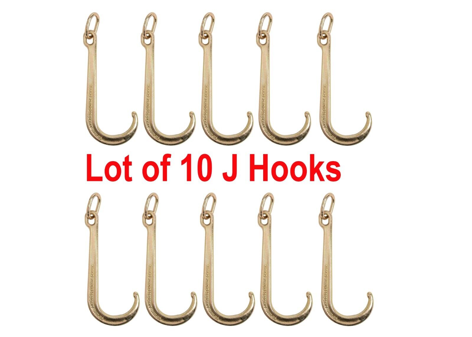 10x Tow Axle J Hook 15\