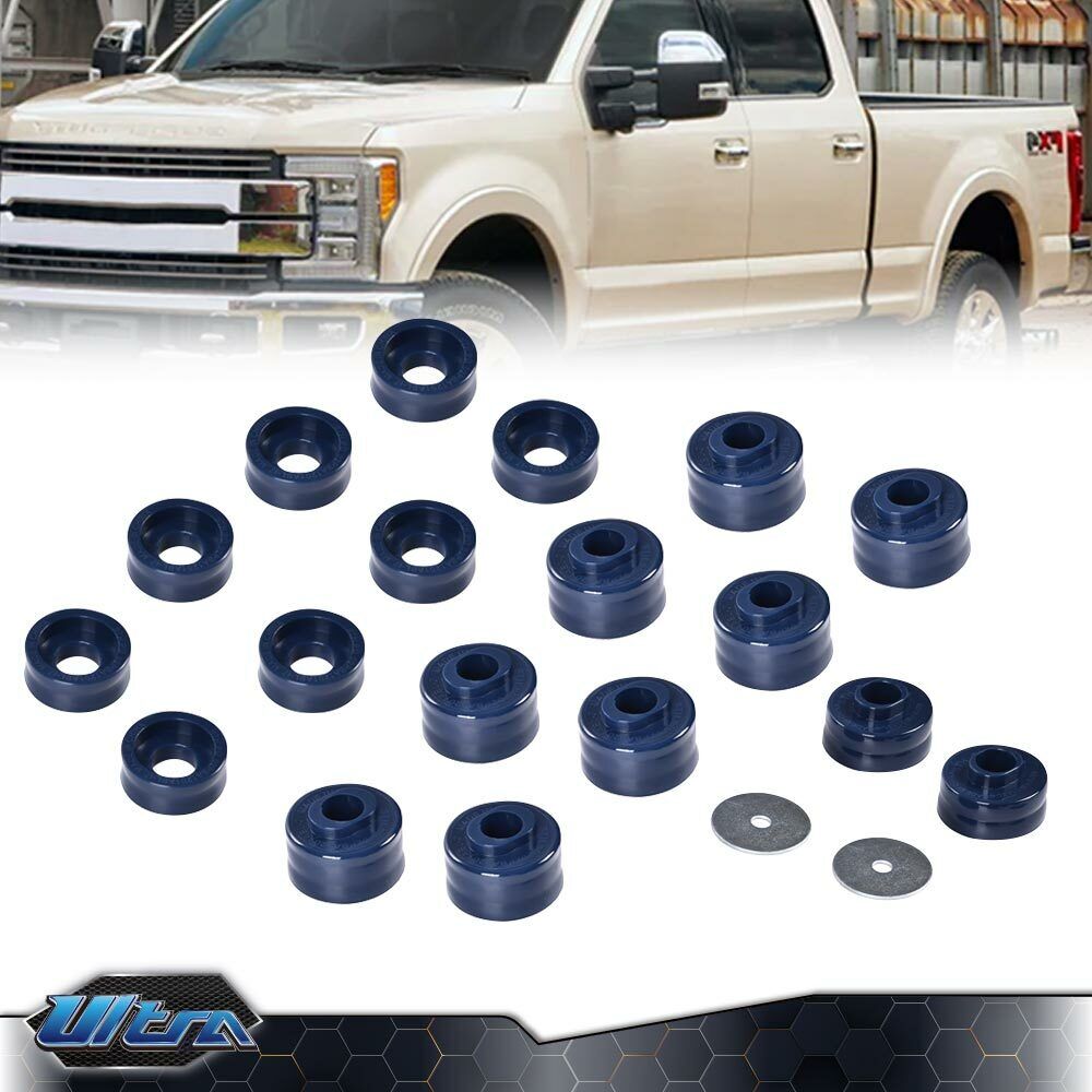 Blue Body Cab Mounts Bushings Kit Fit For Ford F250/350 Super Duty 99-17 2WD 4WD