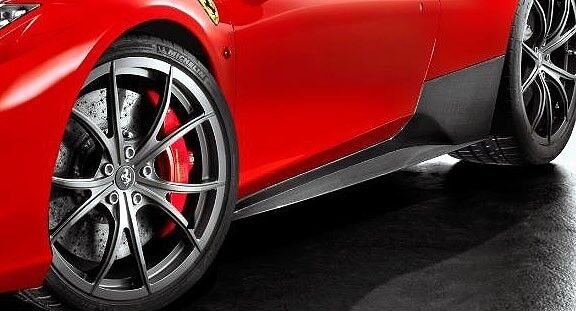 Ferrari 458 Italia Carbon Fiber Side Skirts