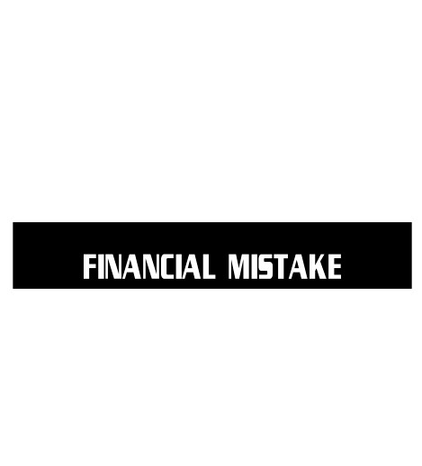 Financial Mistake Windshield banner universal reverse cut out windshield