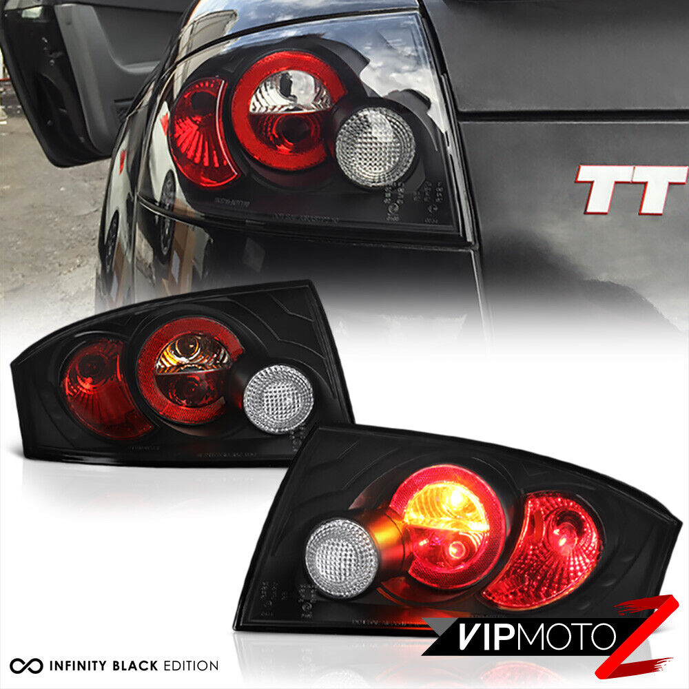 For 00-06 Audi TT Coupe Roadster Quattro Typ 8N Pair Euro Style Tail Light Black