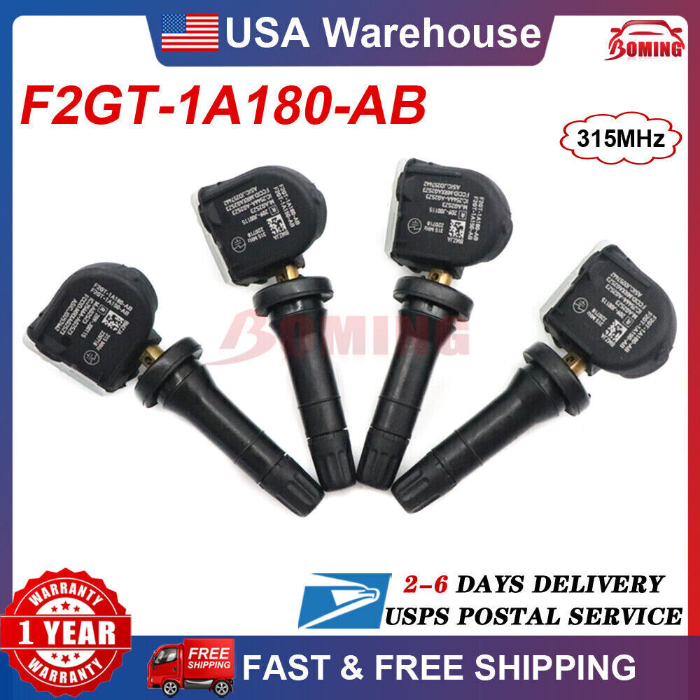 4x NEW F2GZ-1A189-A TPMS Tire Pressure Sensors For 15-20 Ford F-150 Edge Mustang