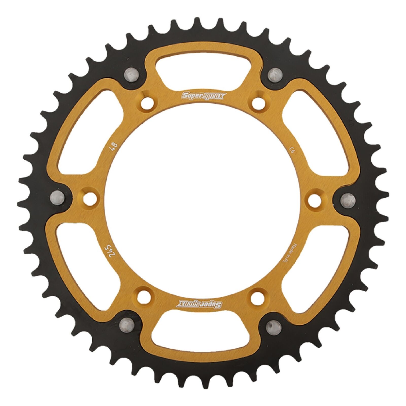 New Supersprox Stealth Sprocket 48T for Yamaha WR250R DUAL Sport 08-17 Gold