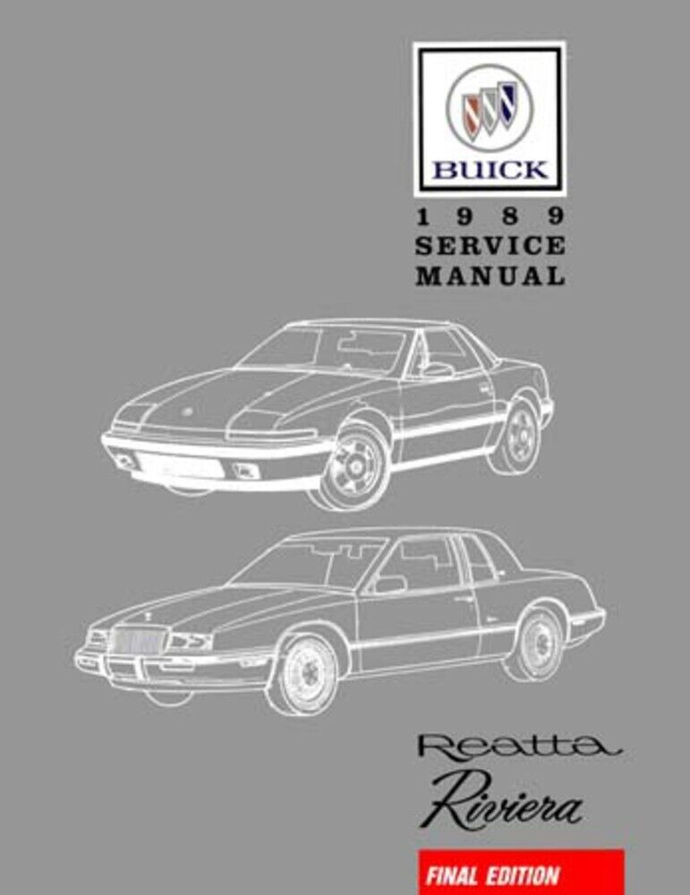 1989 Buick Reatta Riveria Shop Service Repair Book Manual Engine Electrical OEM